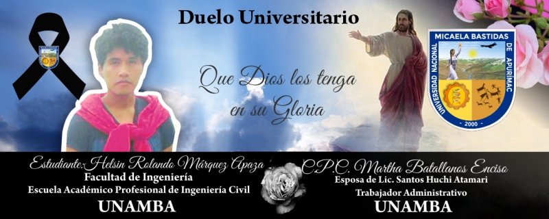 Invitación a Misa de cuerpo presente, hoy 29 de enero de 2019, 02:00 p.m. en la Catedral de Abancay.