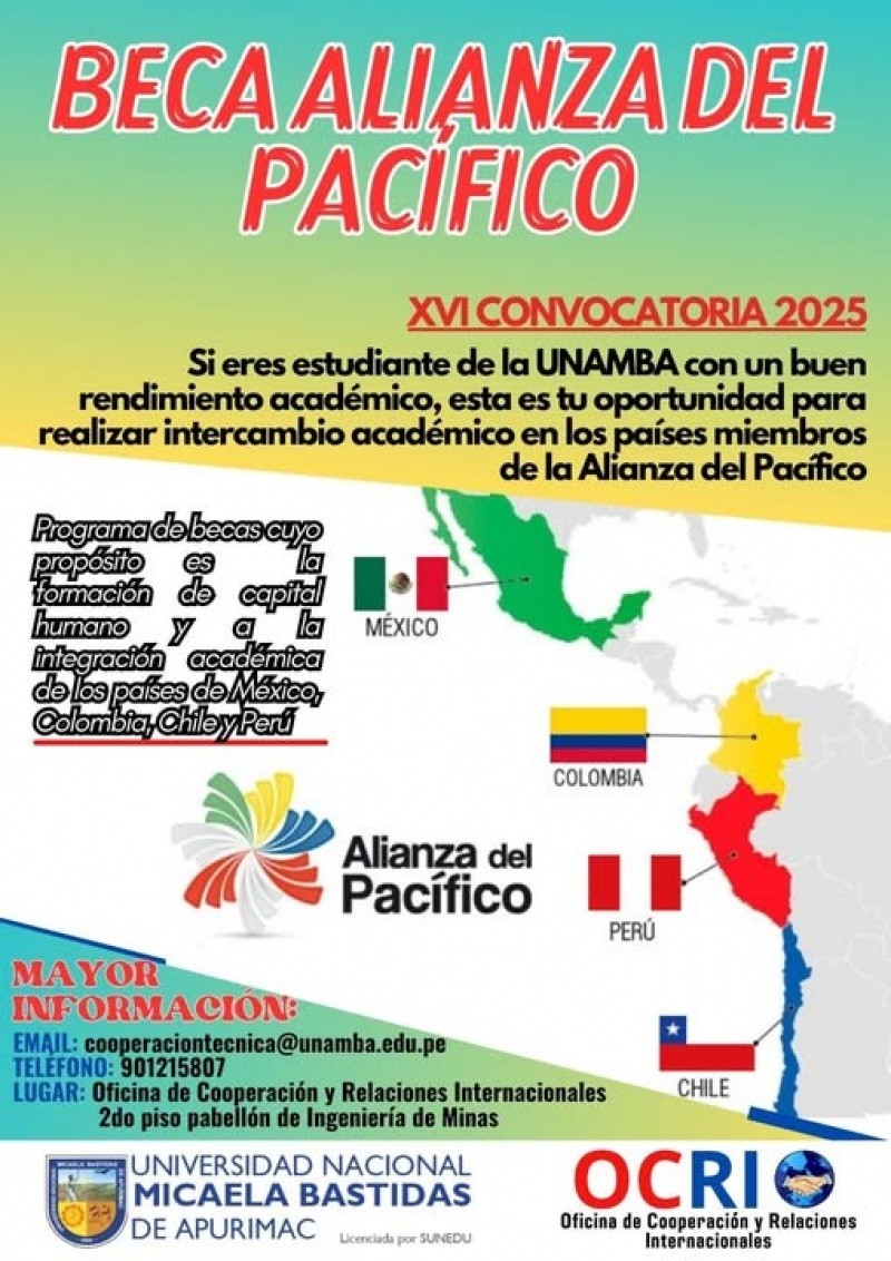Convocatoria a Beca Alianza del Pacífico
