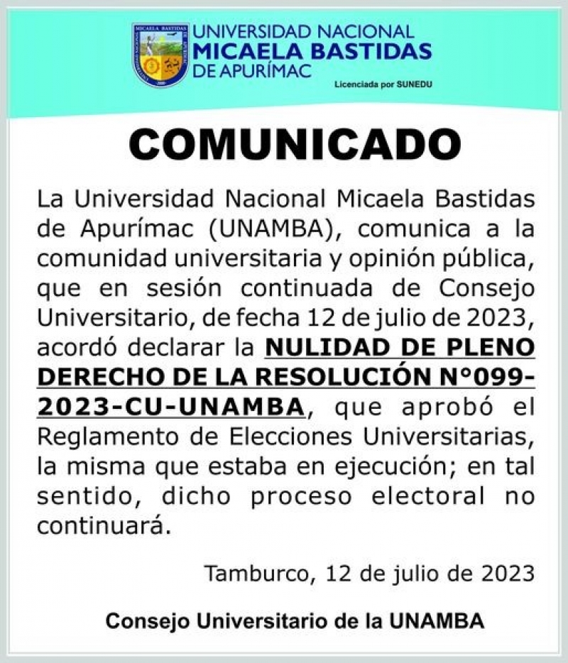 Comunicado