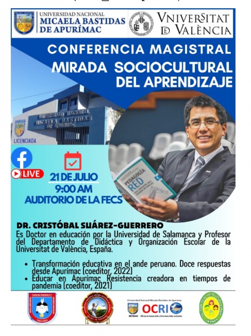 Conferencia magistral &quot;Mirada sociocultural del aprendizaje&quot;
