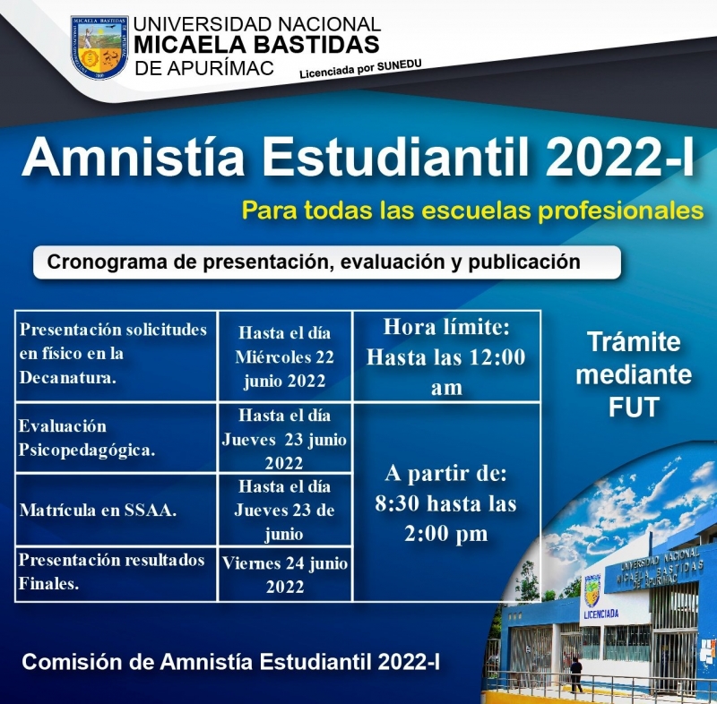 Amnistía Estudiantil 2022-I