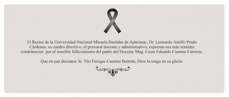 ¡Nuestras más sentidas condolencias!
