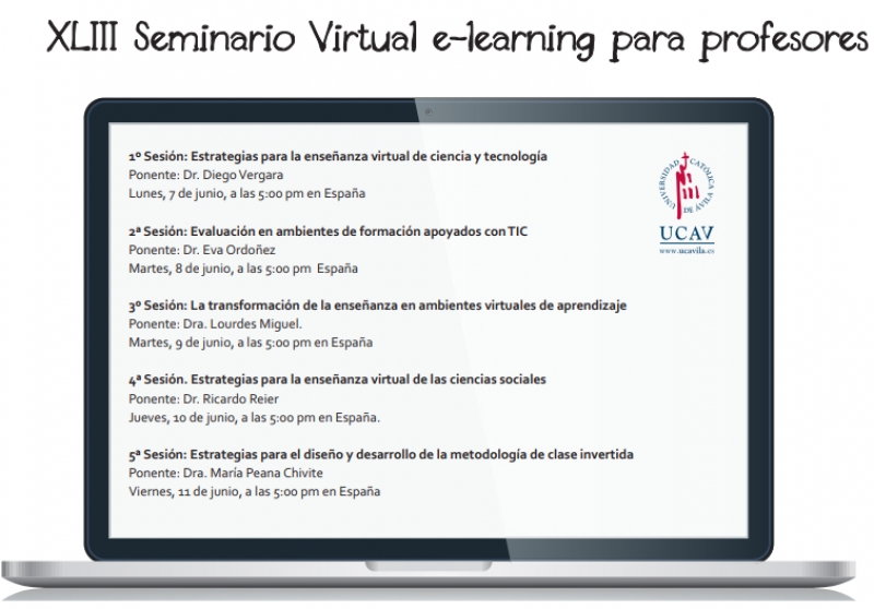 XLIII Seminario virtual de e-learning para profesores universitarios - Curso gratuito de capacitación.