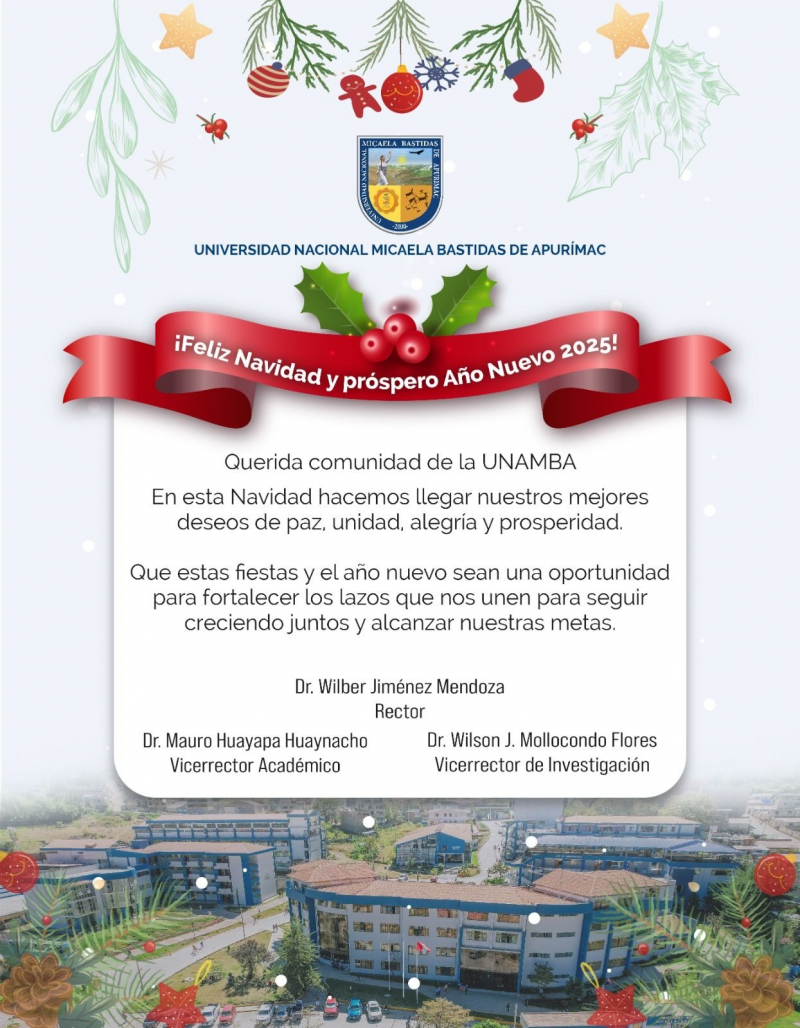Feliz Navidad y próspero Año Nuevo 2025
