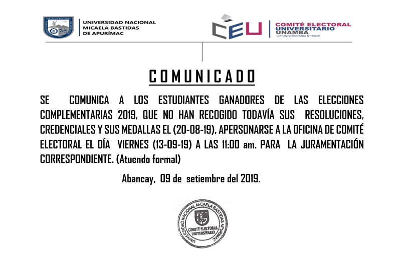 Comunicado