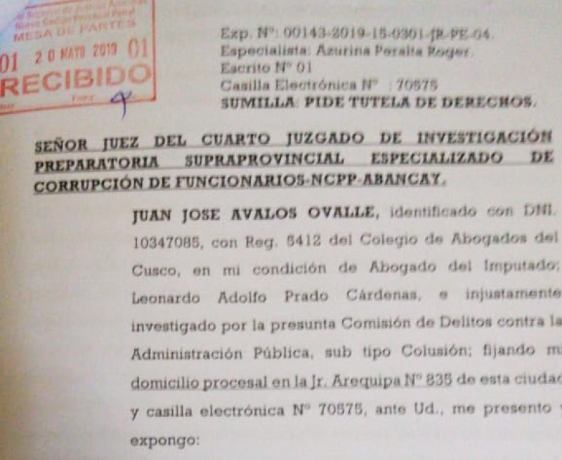 UNAMBA solicita Tutela de Derechos