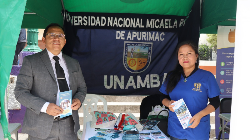 UNAMBA participó en la VII FERIA NACIONAL SIMULTÁNEA LLAPANCHIKPAQ JUSTICIA: POR LA NO VIOLENCIA EN LA PROVINCIA DE ABANCAY