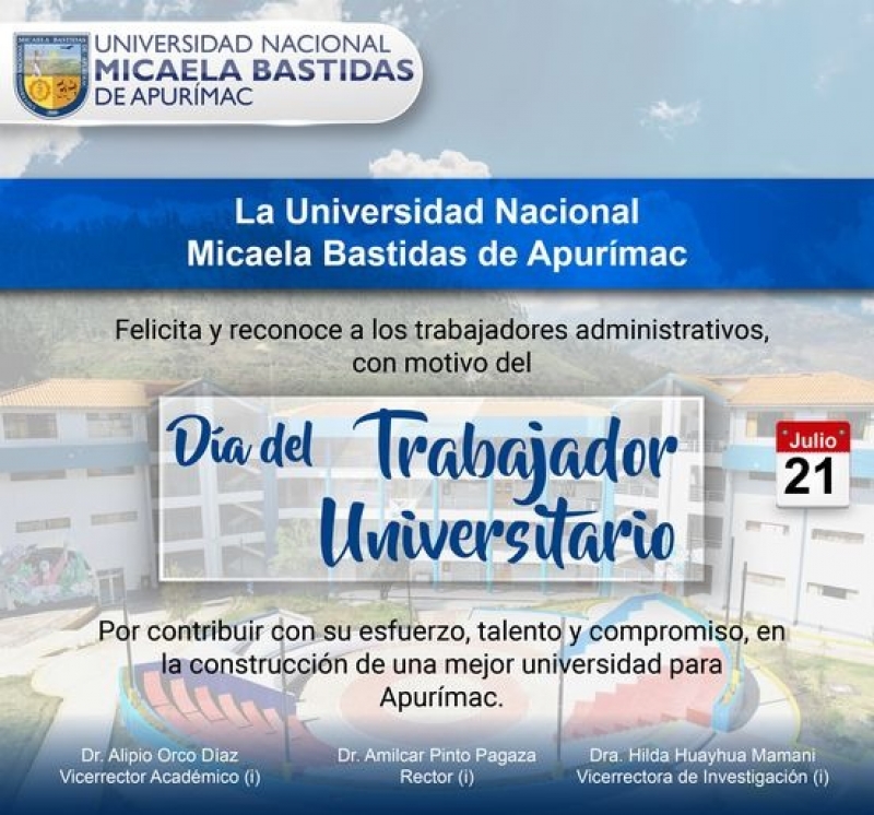 Feliz Día del Trabajador Universitario