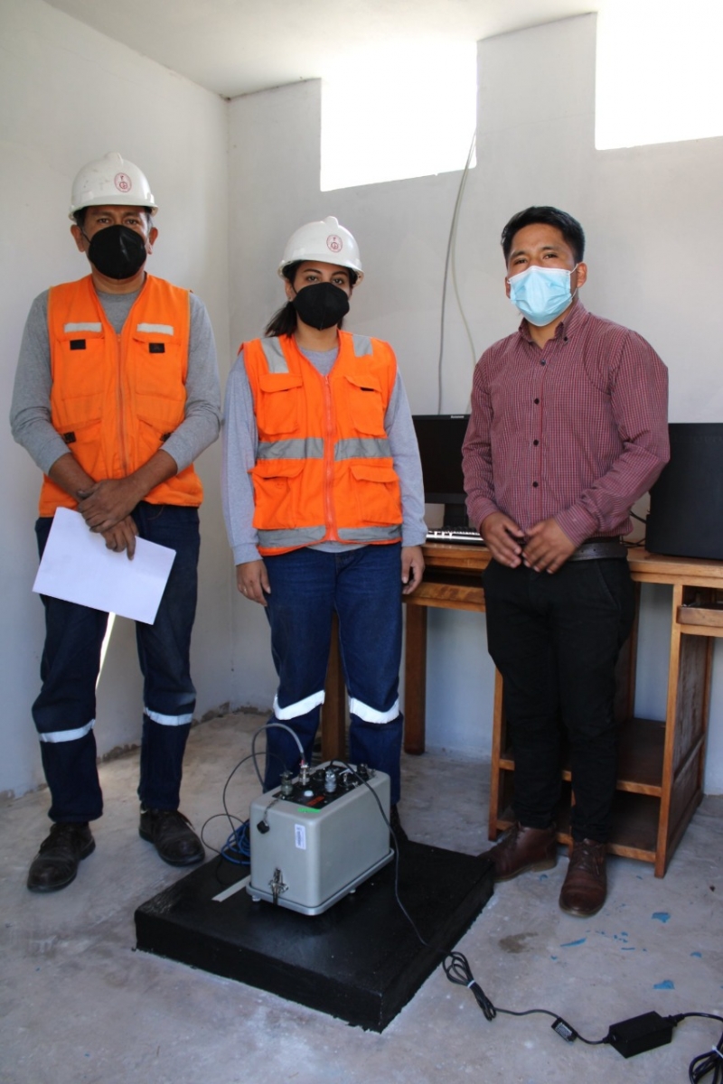UNAMBA y UNI instalan Acelerógrafo para registrar movimientos sísmicos