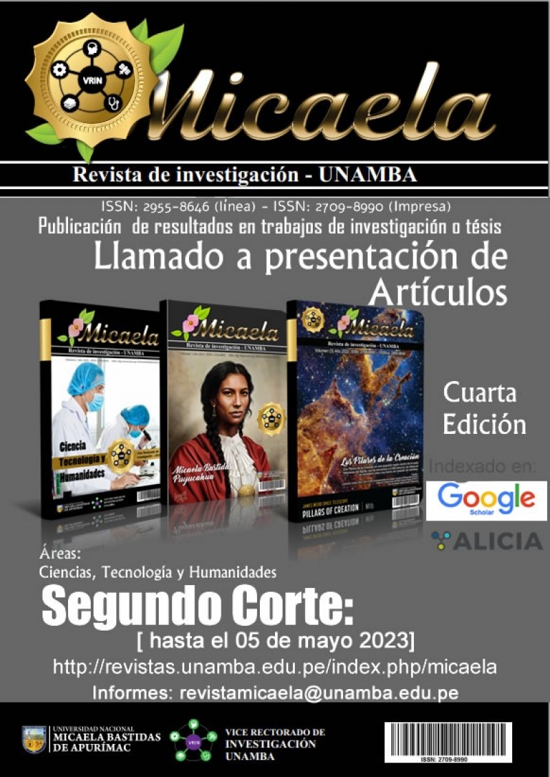 Presentación de artículos para la Revista de Investigación &quot;Micaela&quot;
