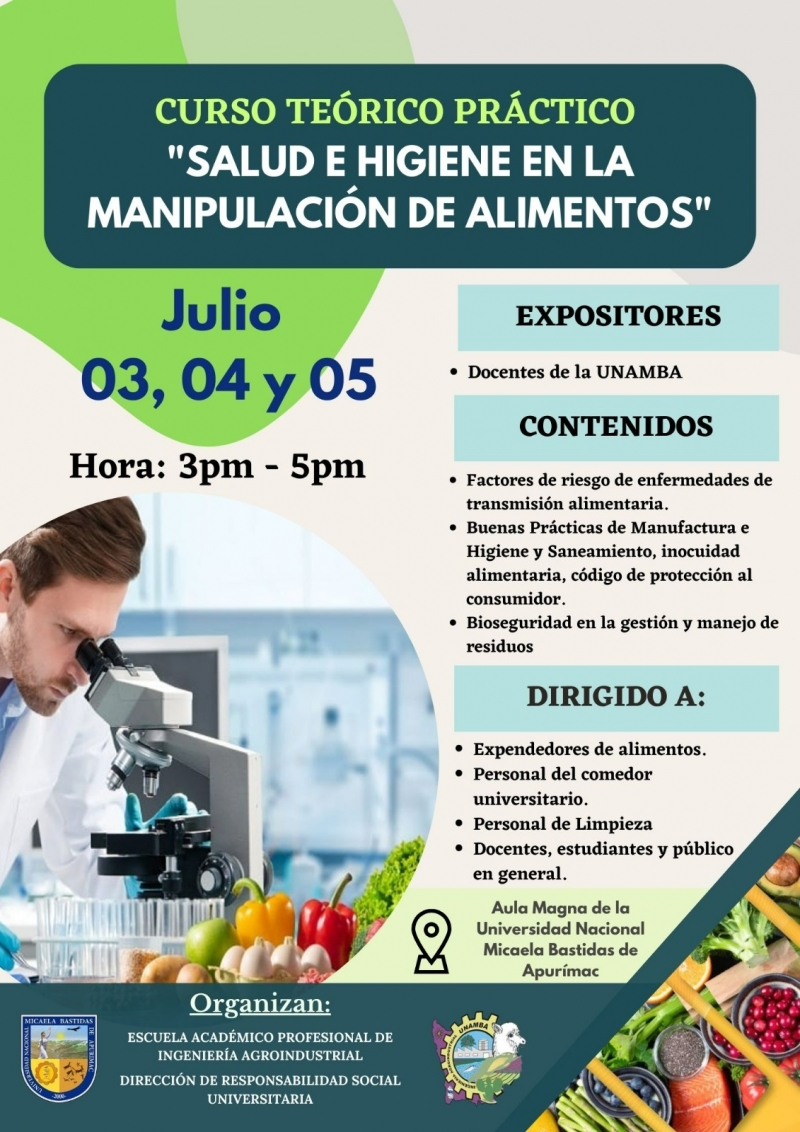 Curso teórico práctico “Salud e higiene en la manipulación de alimentos”