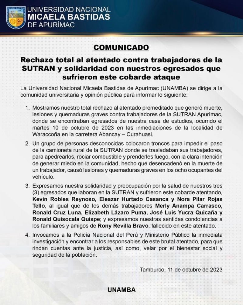 Comunicado