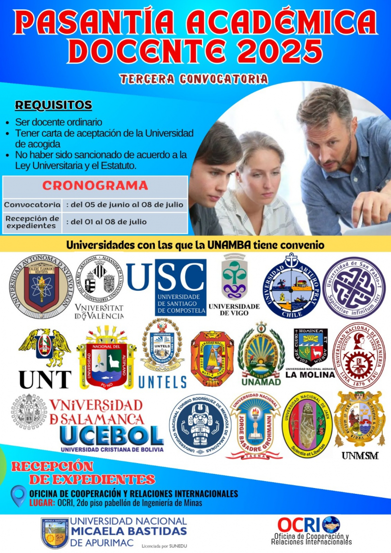 Convocatoria a Pasantía Académica Docente 2025