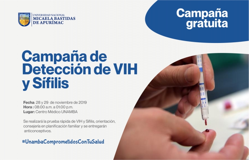 Campaña de detección de VIH y Sífilis