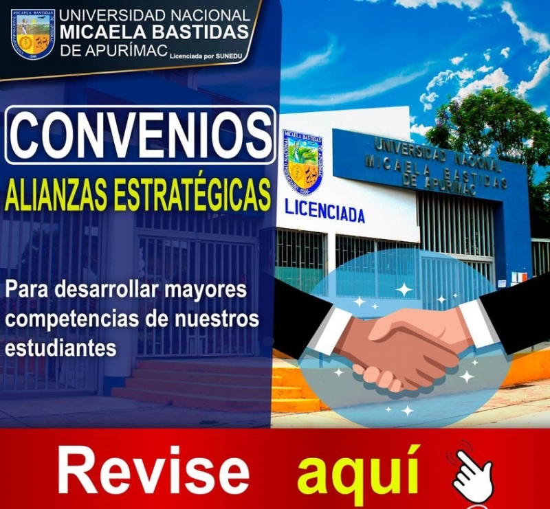 UNAMBA: Convenios y alianzas de cooperación interinstitucional 