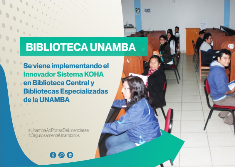 Se viene implementando el Innovador Sistema KOHA, en Biblioteca Central y Bibliotecas Especializadas de la UNAMBA