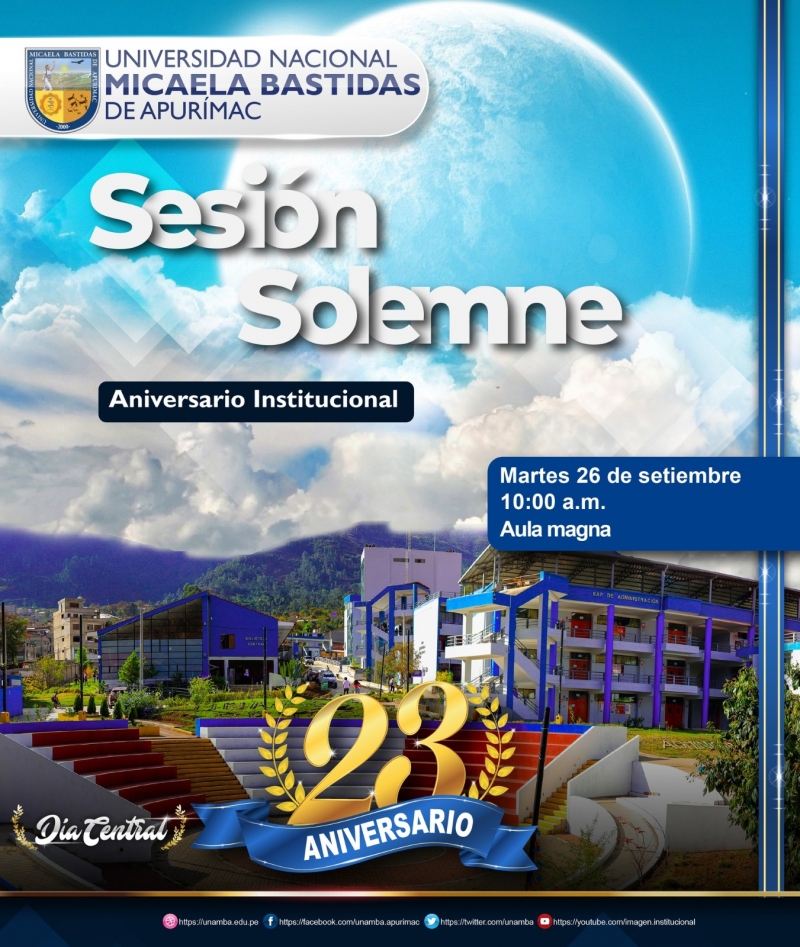 Sesión Solmene por el 23° Aniversario Institucional