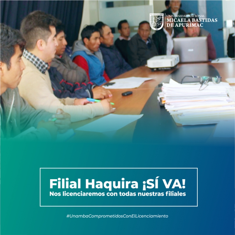 Filial Haquira de nuestra Casa Superior ¡Sí va!, nos licenciaremos con todas nuestras Filiales