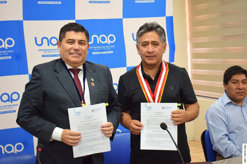 UNAMBA y Universidad Arturo Prat de Chile firman alianza estratégica de colaboración académica y científica