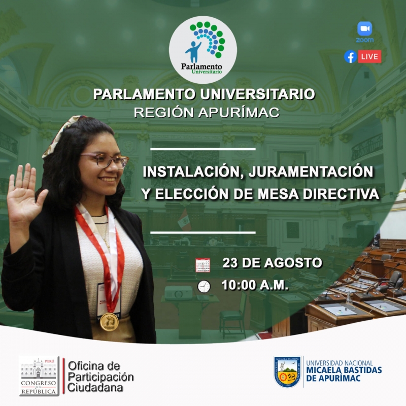 PARLAMENTO UNIVERSITARIO REGIÓN APURÍMAC