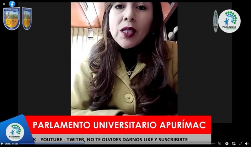 SE INAUGURÓ EL PARLAMENTO UNIVERSITARIO UNAMBA APURÍMAC 2021