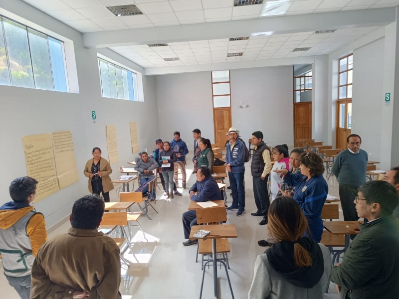 Taller sobre “Formulación del Plan Estratégico Institucional 2024 – 2030” se realizó en las filiales de Tambobamba y Vilcabamba