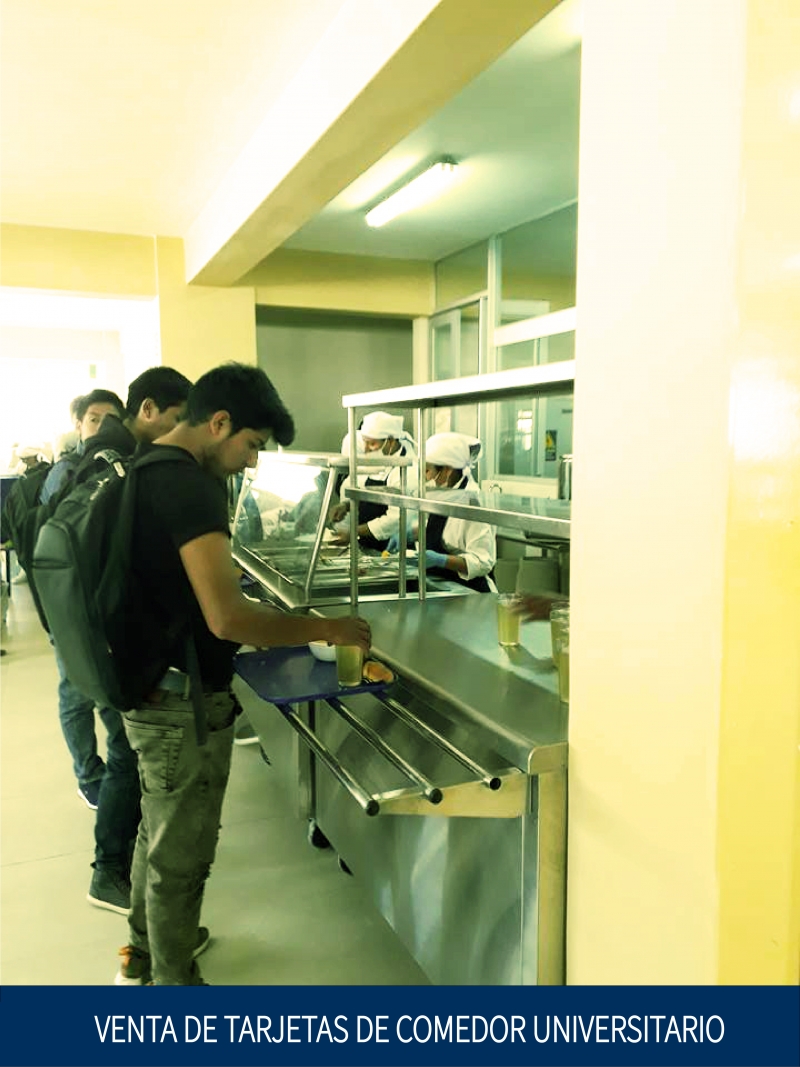 Venta de Tarjetas de Comedor Universitario, ver cronograma de ventas