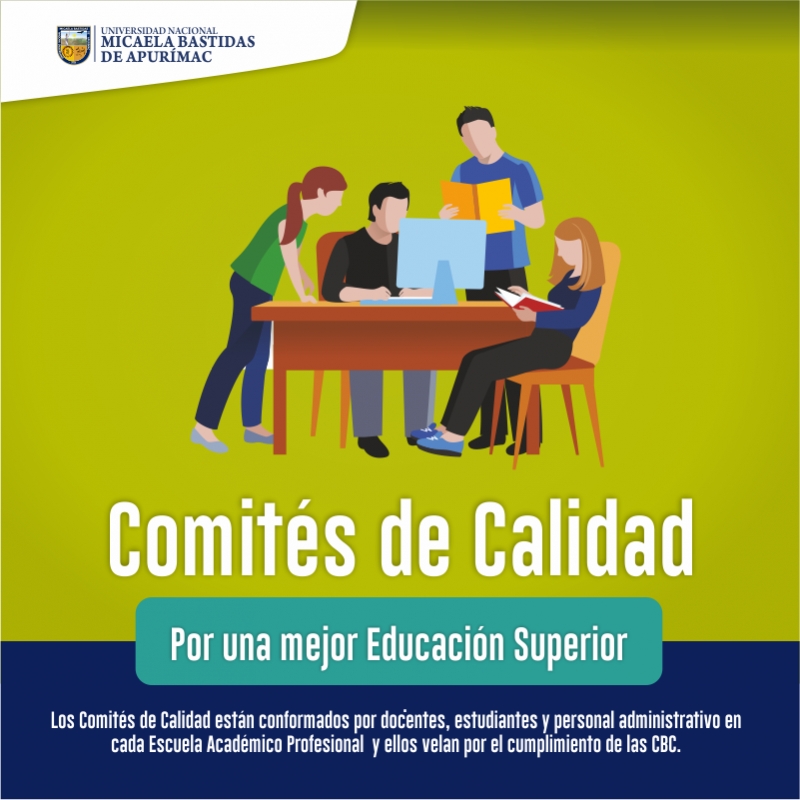 Se conformarán los Comités de Calidad en cada Escuela Académico Profesional