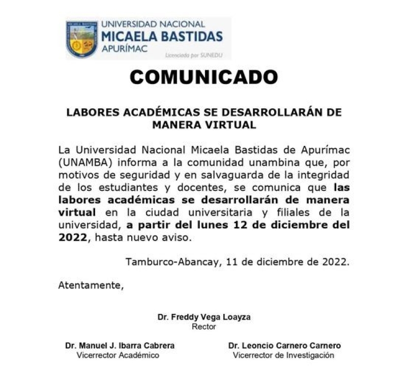 Comunicado