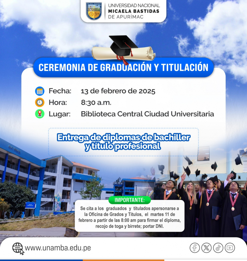 Ceremonia de Graduación y Titulación