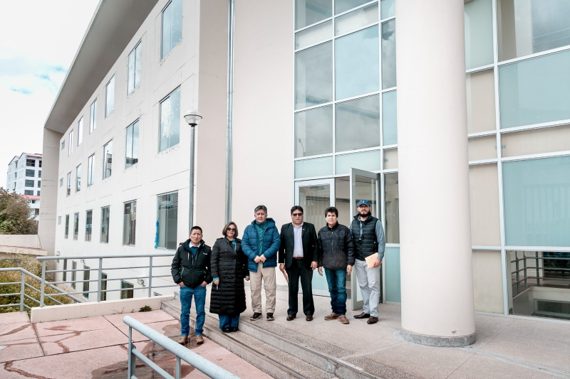 Autoridades y funcionarios de la UNAMBA realizan visita técnica a la residencia universitaria de la UNSAAC
