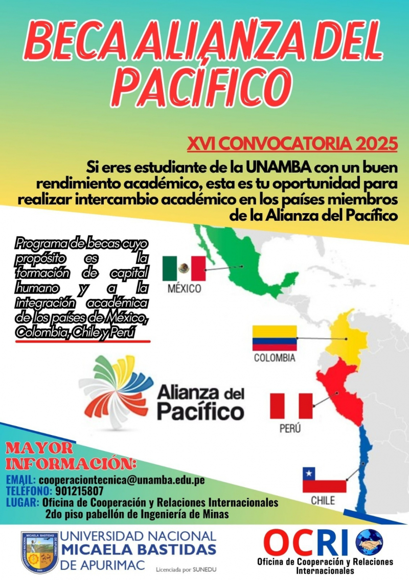 Beca Alianza del Pacífico - Convocatoria 2025