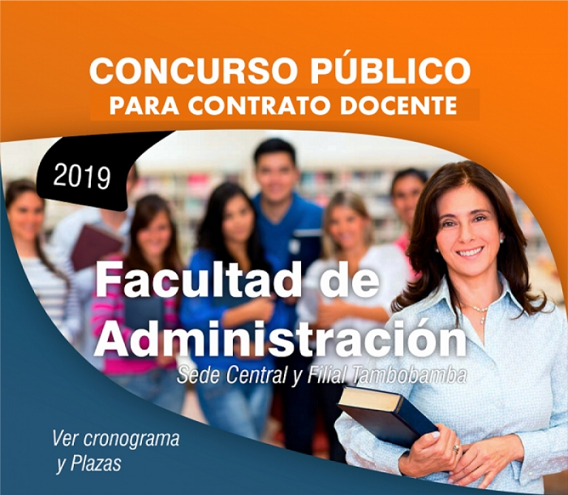 BuscamosTalentos ? Concurso Público para Contrata de Docentes 2019 - Facultad de Administración -  - Abancay y Sub Sede Tambobamba.