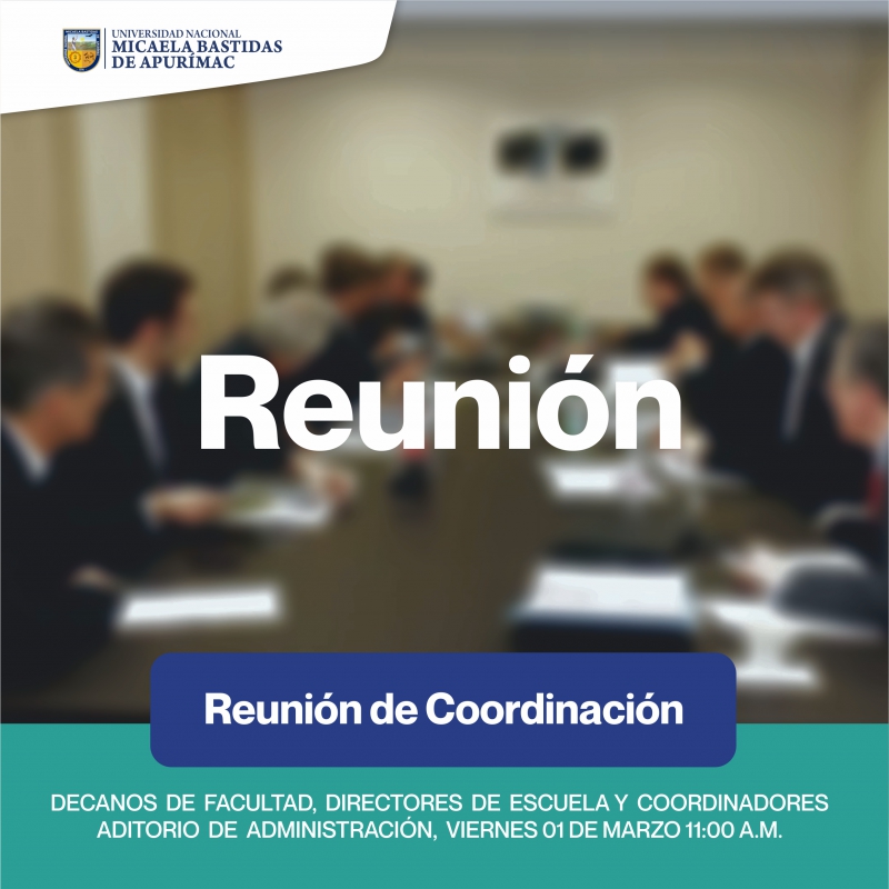 Reunión de Coordinación