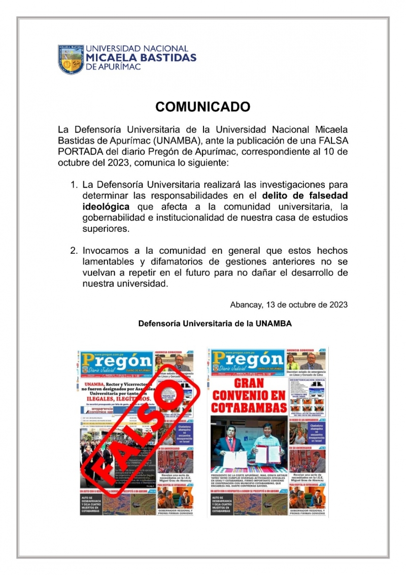 Comunicado