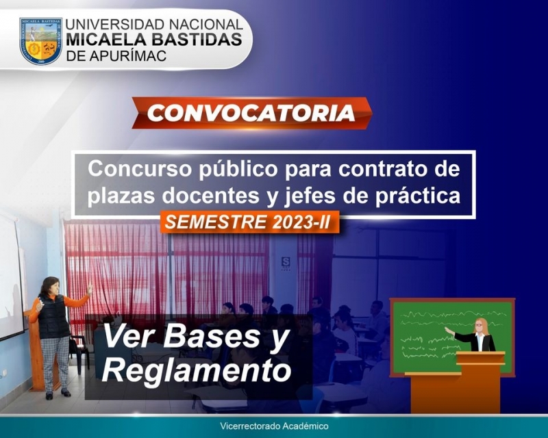 Concurso público para contrata de docentes y jefes de práctica semestre 2023-2