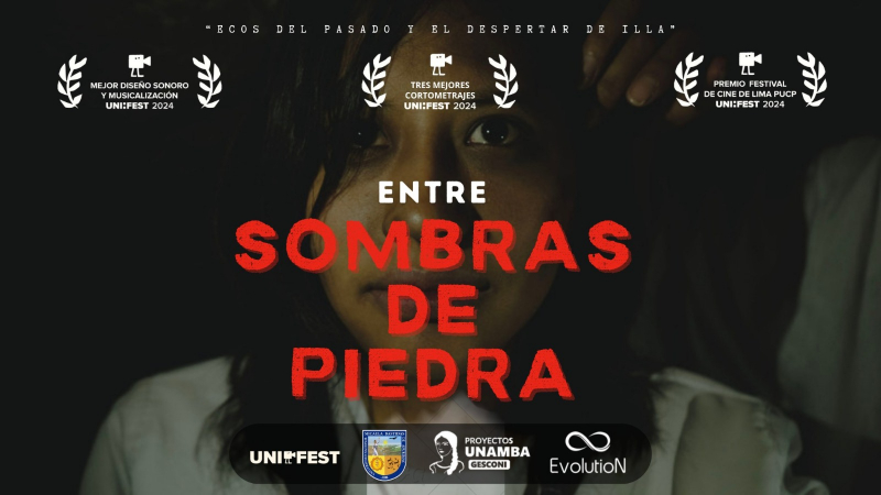 Cortometraje &quot;Entre Sombras de Piedra&quot;, UNAMBA recibe felicitación del Festival de Cine Universitario 2024