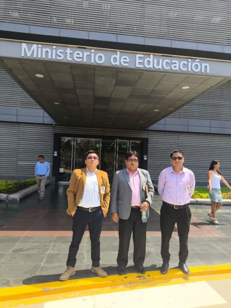 Vicerrector académico de la UNAMBA realiza gestiones ante el MINEDU