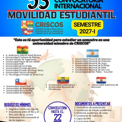 ¡𝐕𝐈𝐕𝐄 𝐔𝐍𝐀 𝐄𝐗𝐏𝐄𝐑𝐈𝐄𝐍𝐂𝐈𝐀 𝐈𝐍𝐓𝐄𝐑𝐍𝐀𝐂𝐈𝐎𝐍𝐀𝐋 𝐄𝐍 𝐄𝐋 𝐒𝐄𝐌𝐄𝐒𝐓𝐑𝐄 𝟐𝟎𝟐𝟕-𝐈!