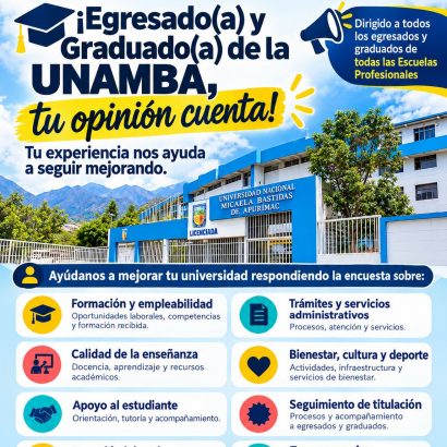 ¡𝐄𝐆𝐑𝐄𝐒𝐀𝐃𝐎𝐒 𝐘 𝐆𝐑𝐀𝐃𝐔𝐀𝐃𝐎𝐒 𝐃𝐄 𝐋𝐀 𝐔𝐍𝐀𝐌𝐁𝐀, 𝐓𝐔 𝐎𝐏𝐈𝐍𝐈𝐎́𝐍 𝐂𝐔𝐄𝐍𝐓𝐀!