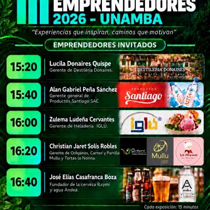 ¡𝐋𝐥𝐞𝐠𝐚 𝐞𝐥 𝐈𝐈𝐈 𝐄𝐧𝐜𝐮𝐞𝐧𝐭𝐫𝐨 𝐝𝐞 𝐄𝐦𝐩𝐫𝐞𝐧𝐝𝐞𝐝𝐨𝐫𝐞𝐬 𝟐𝟎𝟐𝟔 – 𝐔𝐍𝐀𝐌𝐁𝐀!